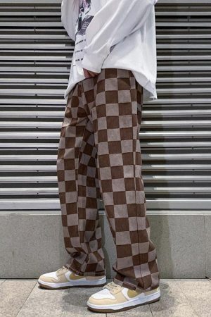 Y2K Checkered Pants