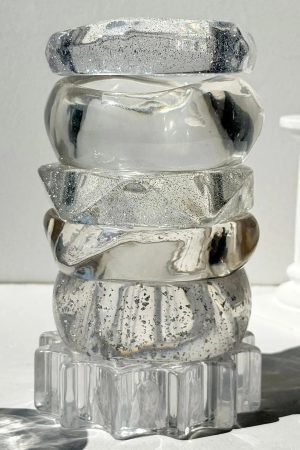 Y2K Clear Resin Bracelet