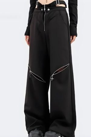 Y2K Cut Out Waist Pants
