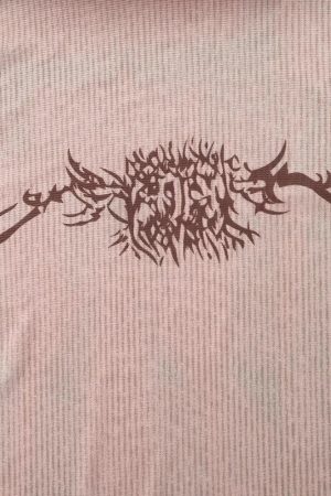 Y2K Cyberpunk Sigilism Sheer Top