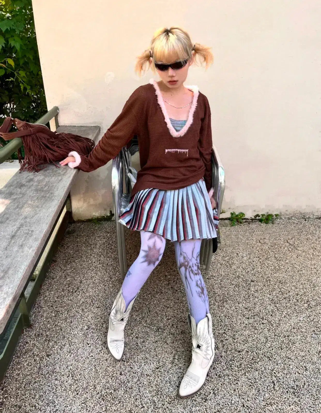 Y2K Deep Neck Sweater Y2K Deep Neck Sweater