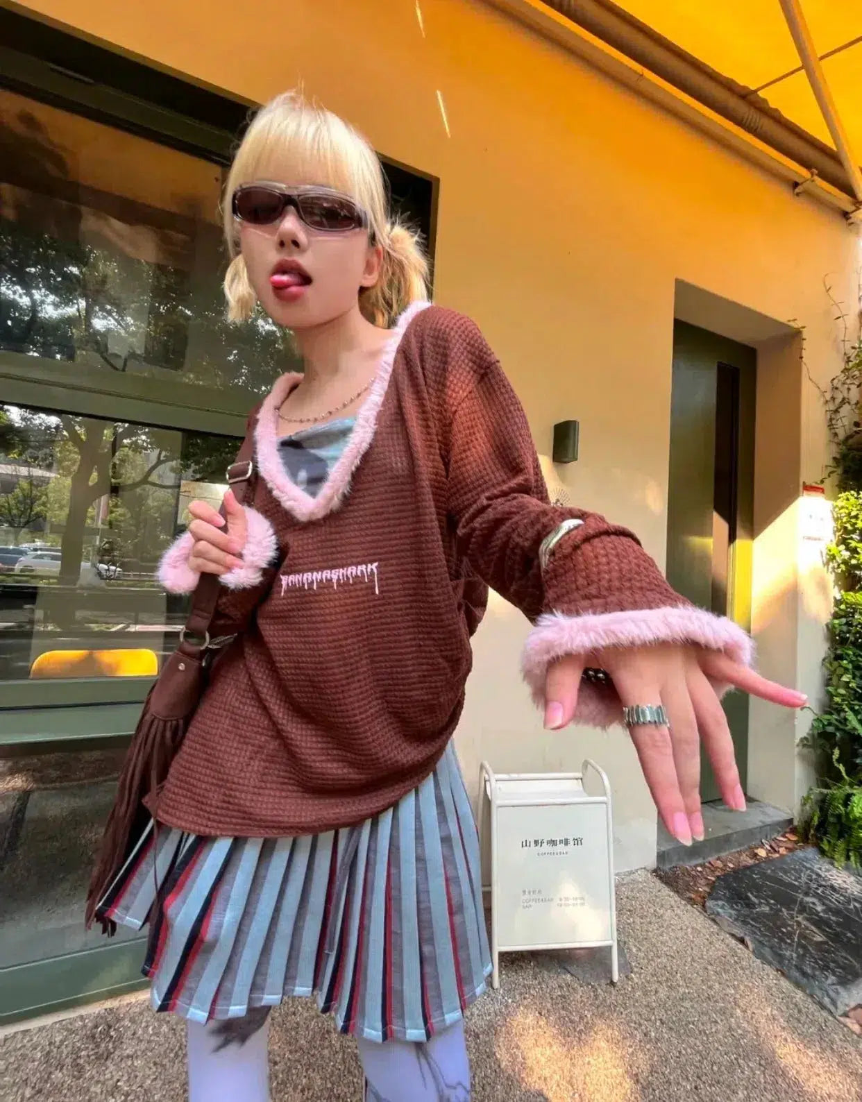 Y2K Deep Neck Sweater Y2K Deep Neck Sweater