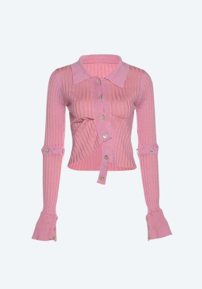 Y2K Detachable Sleeves Crop Cardigan Y2K Detachable Sleeves Crop Cardigan