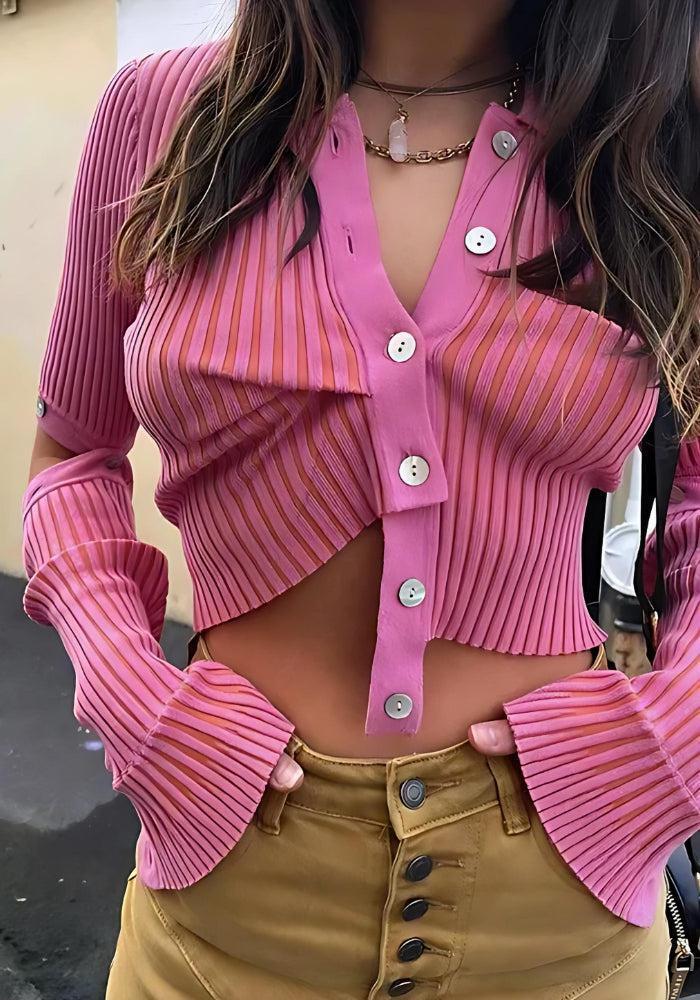 Y2K Detachable Sleeves Crop Cardigan Y2K Detachable Sleeves Crop Cardigan