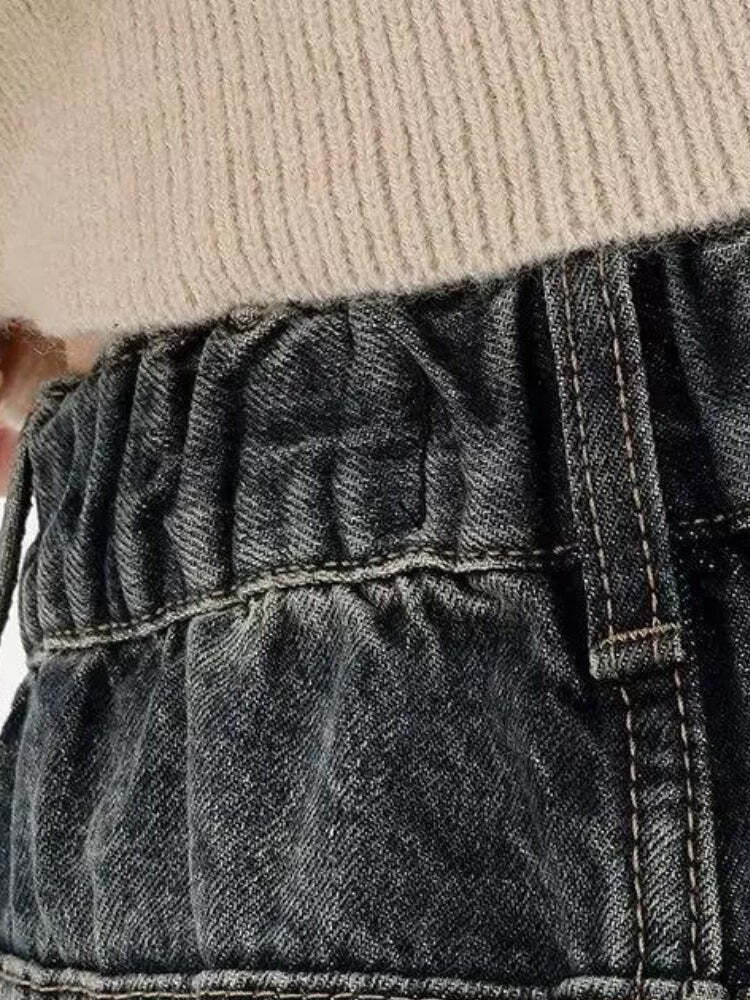 Y2K Distressed Pocket Wide Leg Jeans Y2K Distressed Pocket Wide Leg Jeans