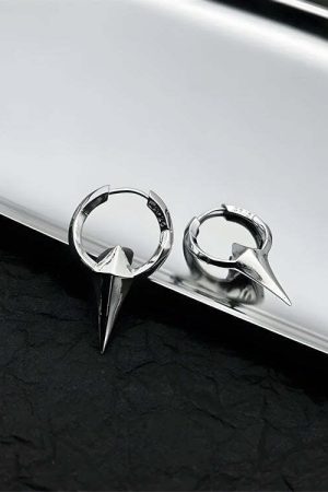 Y2K Grunge Stars Hoop Earrings