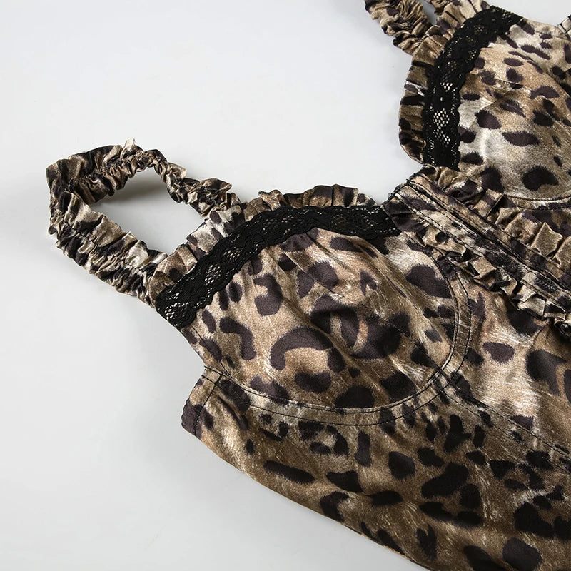 Y2K Leopard Corset Top Y2K Leopard Corset Top