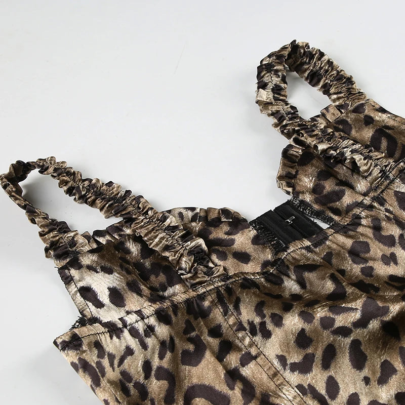 Y2K Leopard Corset Top Y2K Leopard Corset Top