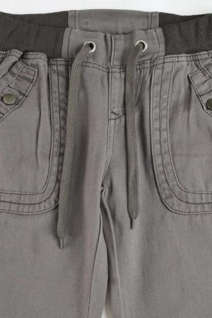 Y2K Low Waist Drawstring Pants