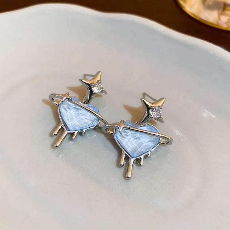 Y2K Melting Heart Earrings Y2K Melting Heart Earrings