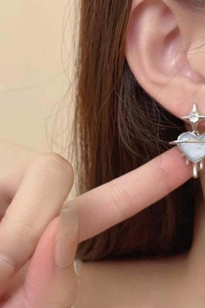 Y2K Melting Heart Earrings