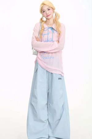 Y2K Parachute Pants