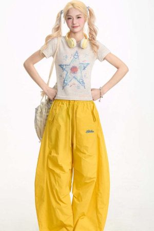 Y2K Parachute Pants