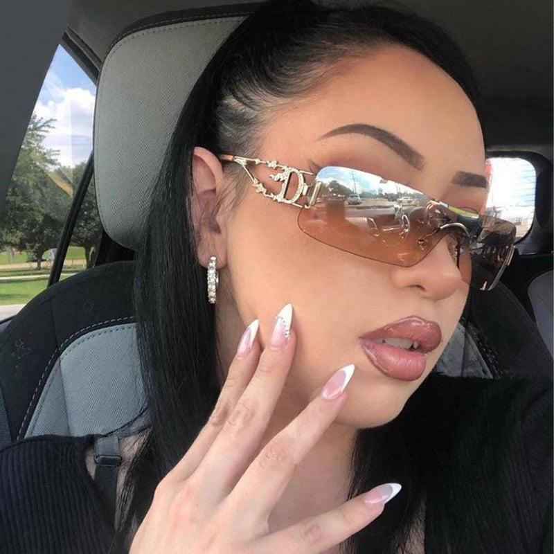 Y2K Rectangle No Frame Sunglasses Y2K Rectangle No Frame Sunglasses