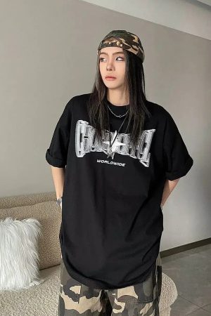 Y2K Shiny Star Worldwide Tee