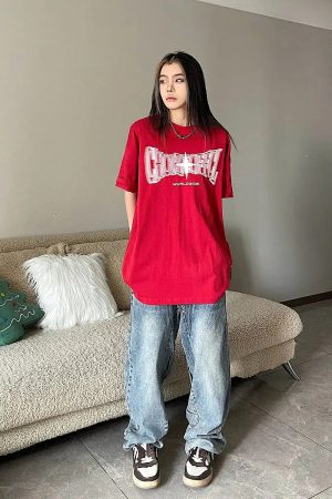 Y2K Shiny Star Worldwide Tee