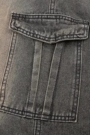 Y2K Side Strap Cargo Maxi Skirt