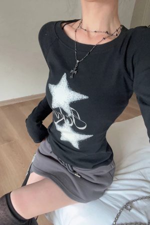 Y2K Star Basic Top