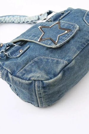 Y2K Star Denim Bag