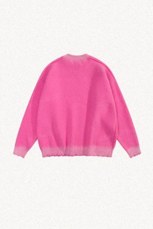 Y2K Star Distressed Sweater