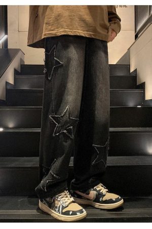 Y2K Star Embroidered Jeans