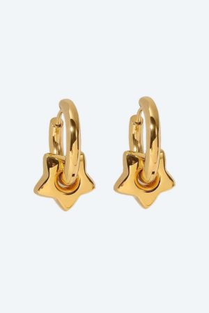 Y2K Star Heart Hoop Earrings