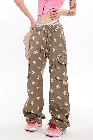 Y2K Star Low Rise Jeans