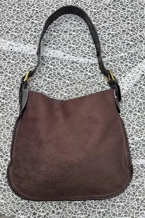 Y2K Star Patch Distressed Bag