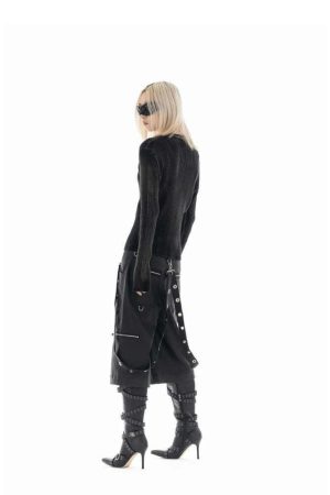 Y2K Star Tall Long Sleeve Corduroy Sweater