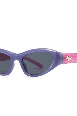 Y2k Star Wrap Around Sunglasses