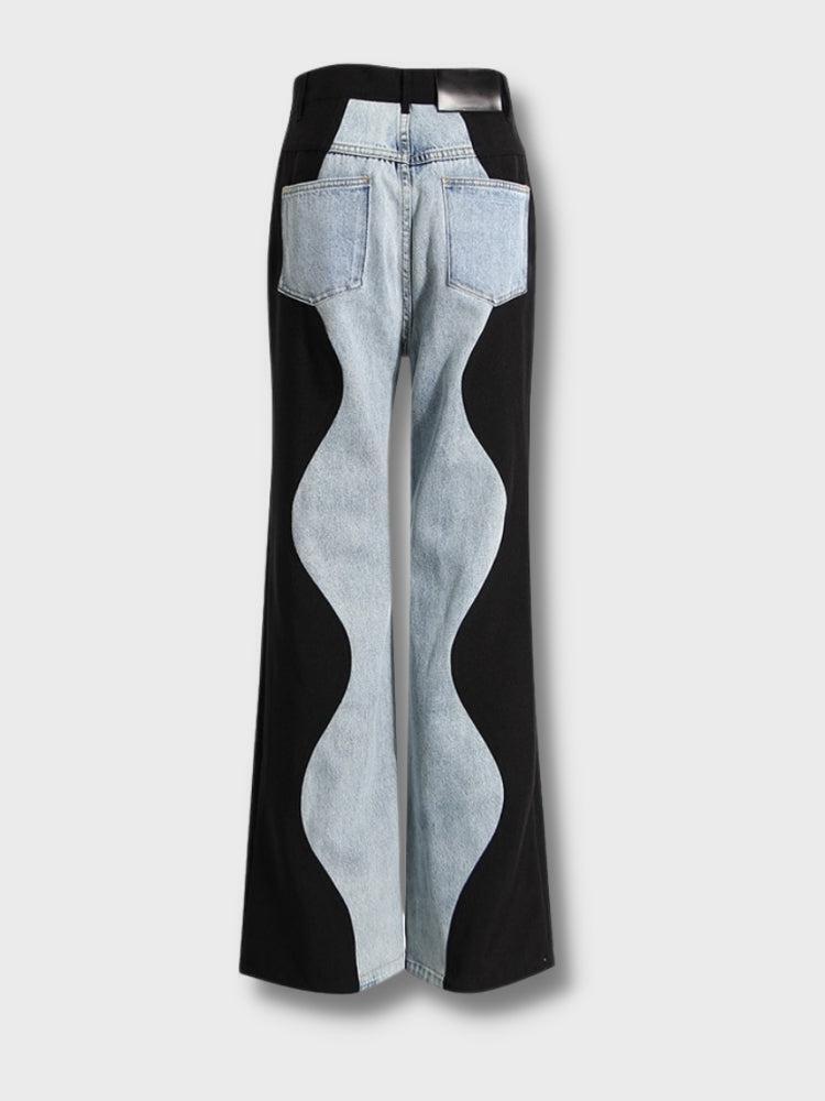 Y2K Wave Panel Jeans Y2K Wave Panel Jeans