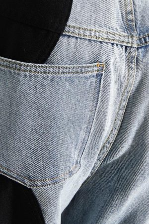 Y2K Wave Panel Jeans