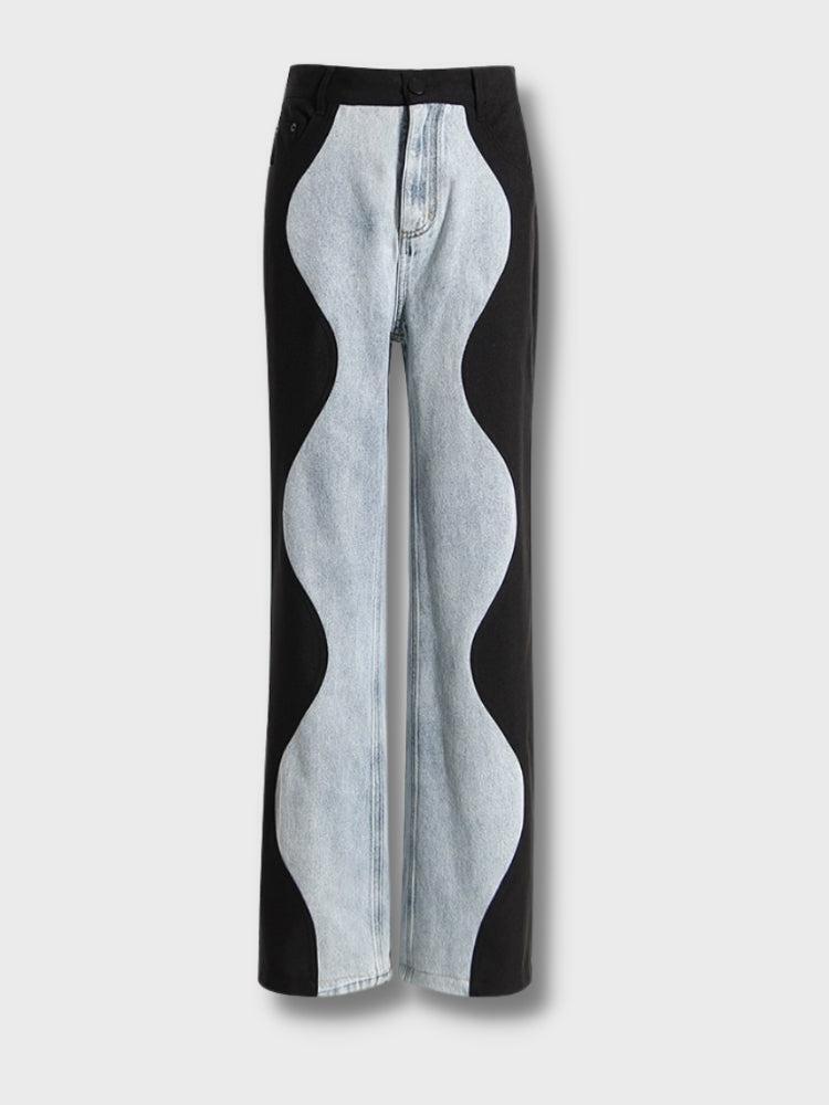 Y2K Wave Panel Jeans Y2K Wave Panel Jeans