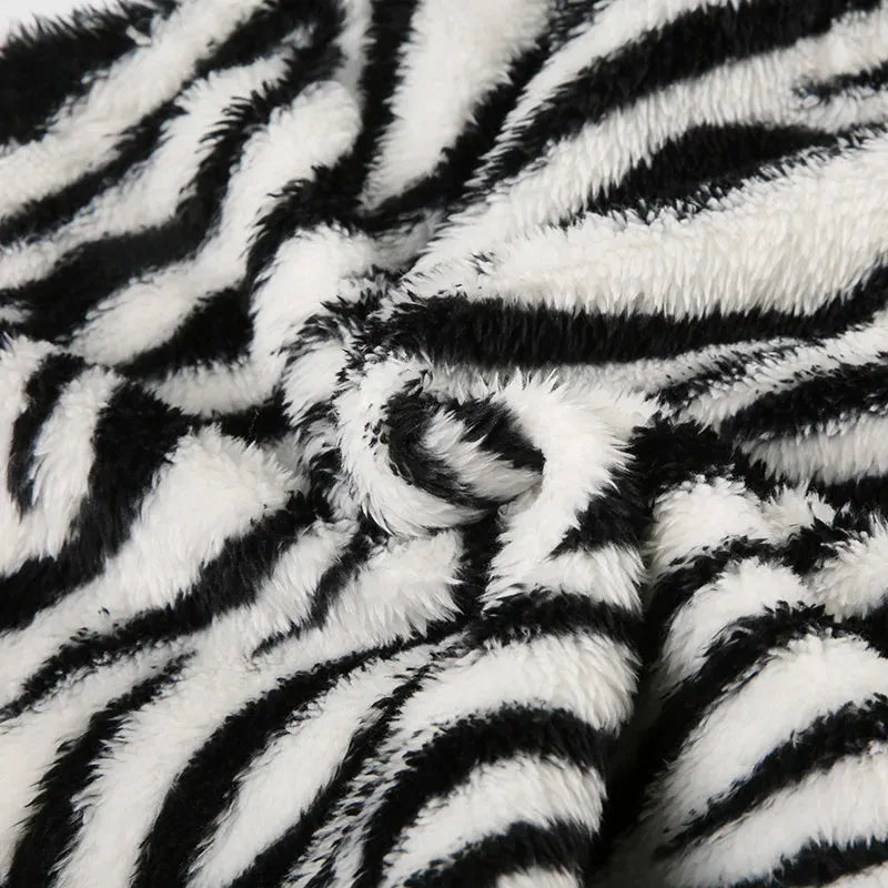 Zebra Fluffy Mini Skirt Zebra Fluffy Mini Skirt