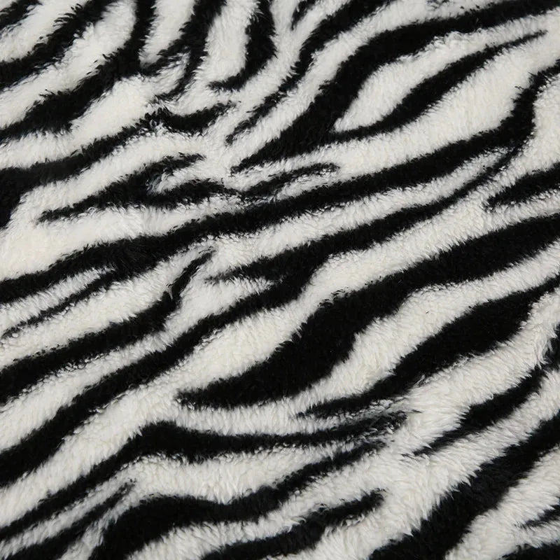 Zebra Fluffy Mini Skirt Zebra Fluffy Mini Skirt