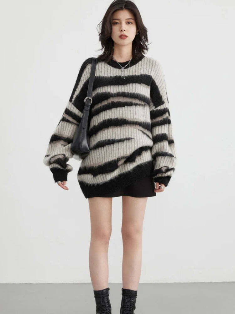 Zebra Knitted Sweater Zebra Knitted Sweater