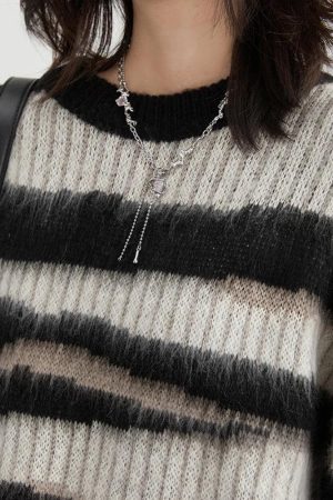 Zebra Knitted Sweater