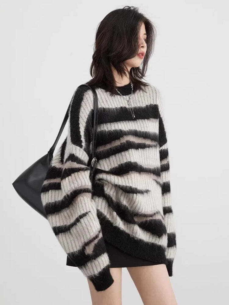 Zebra Knitted Sweater Zebra Knitted Sweater