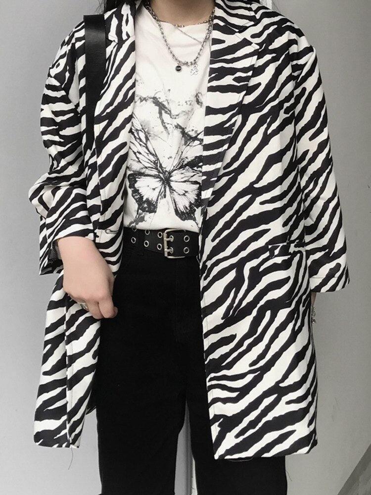 Zebra Print Long Blazer Zebra Print Long Blazer