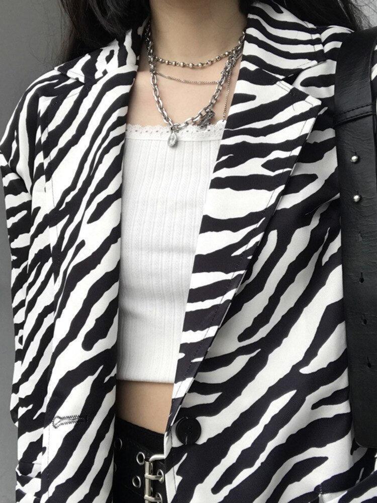 Zebra Print Long Blazer Zebra Print Long Blazer