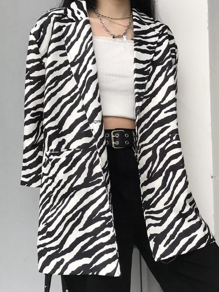 Zebra Print Long Blazer Zebra Print Long Blazer