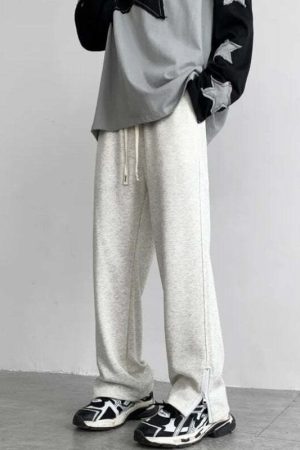 Zip-Up Leg Sweatpants