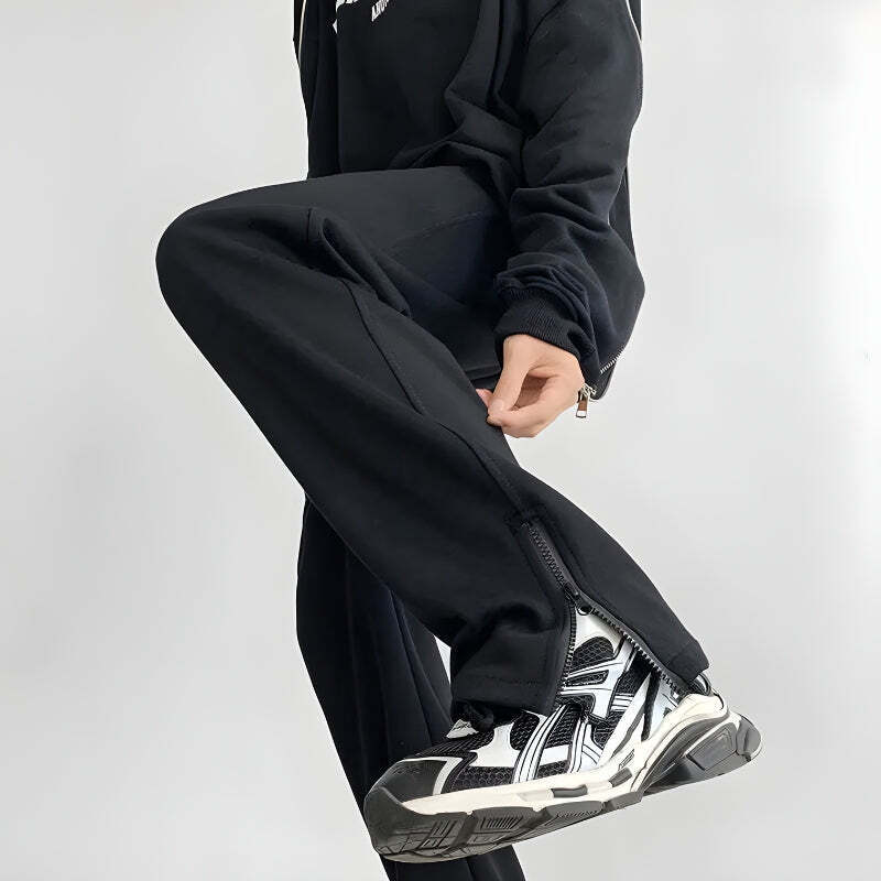 Zip-Up Leg Sweatpants Zip-Up Leg Sweatpants