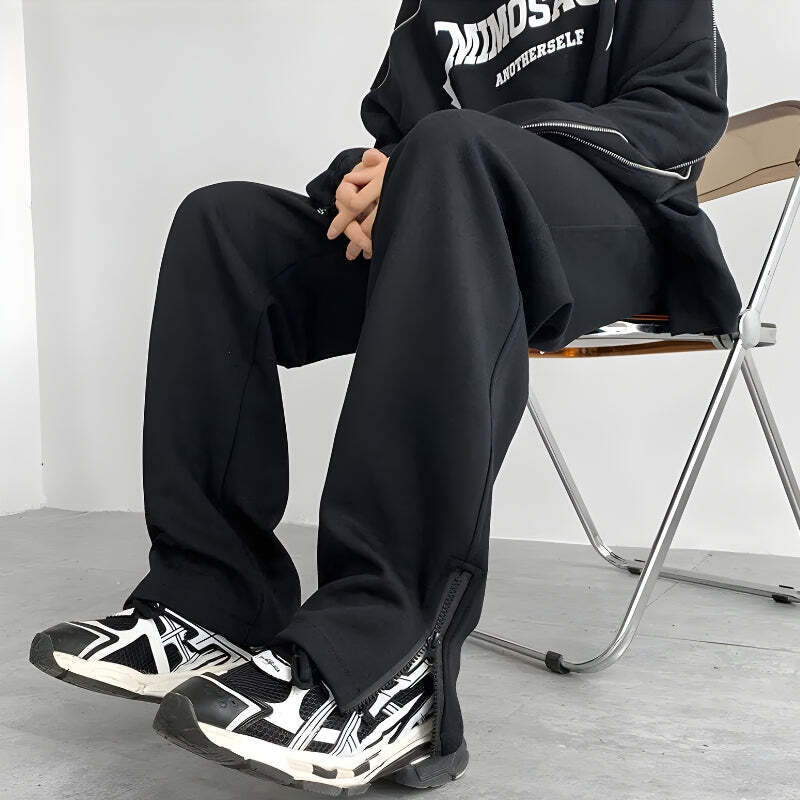 Zip-Up Leg Sweatpants Zip-Up Leg Sweatpants