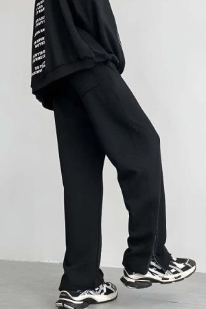 Zip-Up Leg Sweatpants