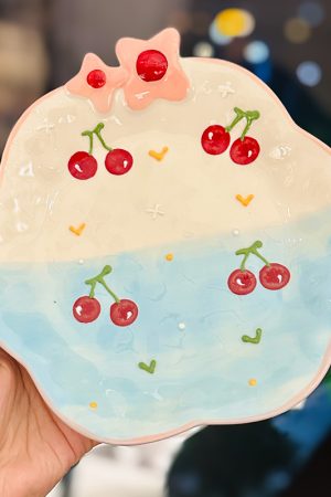 Charming Embossed Flower Dinnerware Set for Girls - Under-glaze Cera - Pretty Outfits