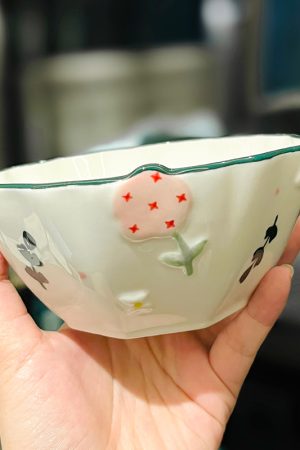 Hand-painted Ceramic 5-inch Rice Bowl - Fresh Elegance, Unde - Easy Halloween Costume