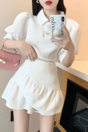 Summer Light Mature-style Sweet Womens Outfit With A Hong Kong Vibe