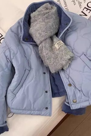 Blue Anti-aging Loose Women's Corduroy Niche Cotton Jacket