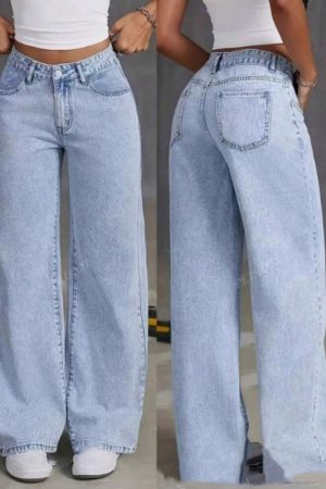 Sweet And Spicy Style High Waist Straight Jeans Women's Clothing